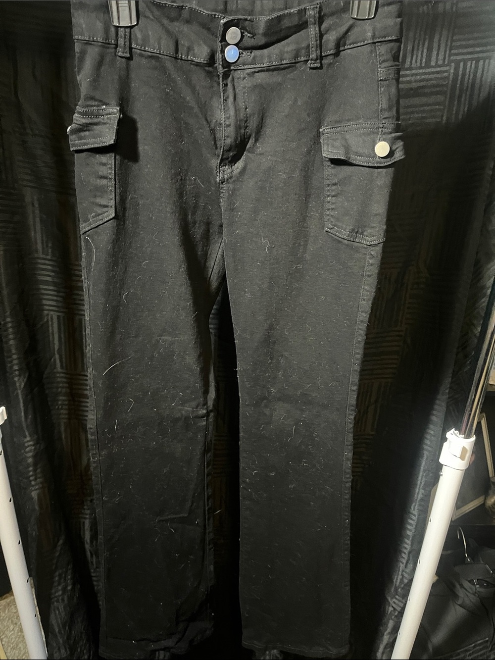 SHEIN Black Women’s Boot Cut Cargo Jeans
